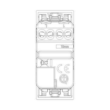 Pulsador 1P NO axial 1P 10AX acabado Blanco - Cáñamo - Negro para LINEA de Vimar