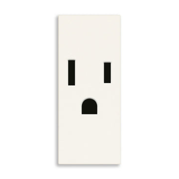 Contacto 1 módulo Toma 2P+T 15A 127V acabado Blanco - Cáñamo - Negro para LINEA de Vimar