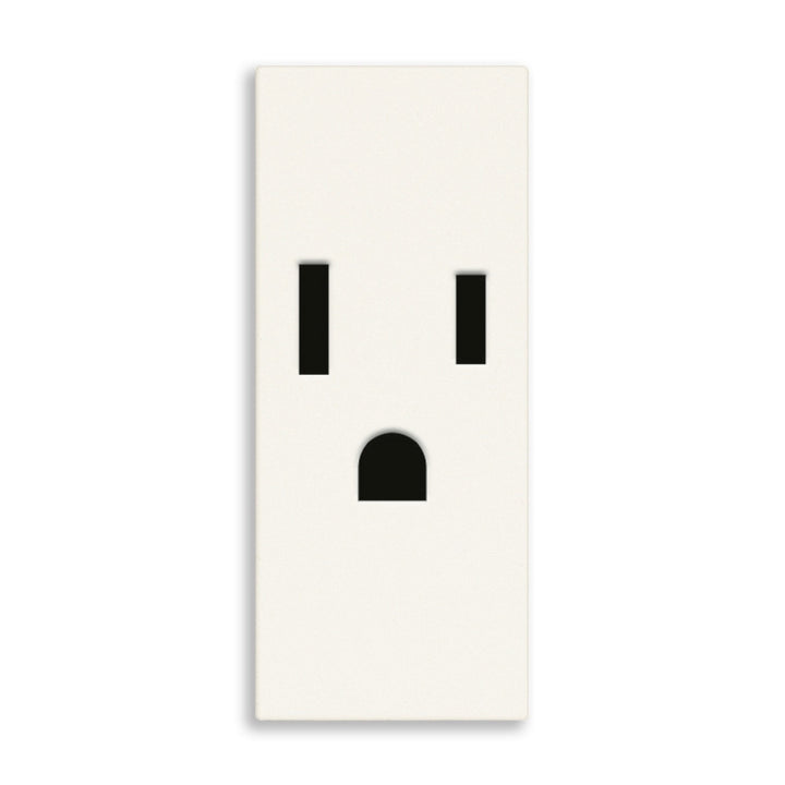 Contacto 1 módulo Toma 2P+T 15A 127V acabado Blanco - Cáñamo - Negro para LINEA de Vimar