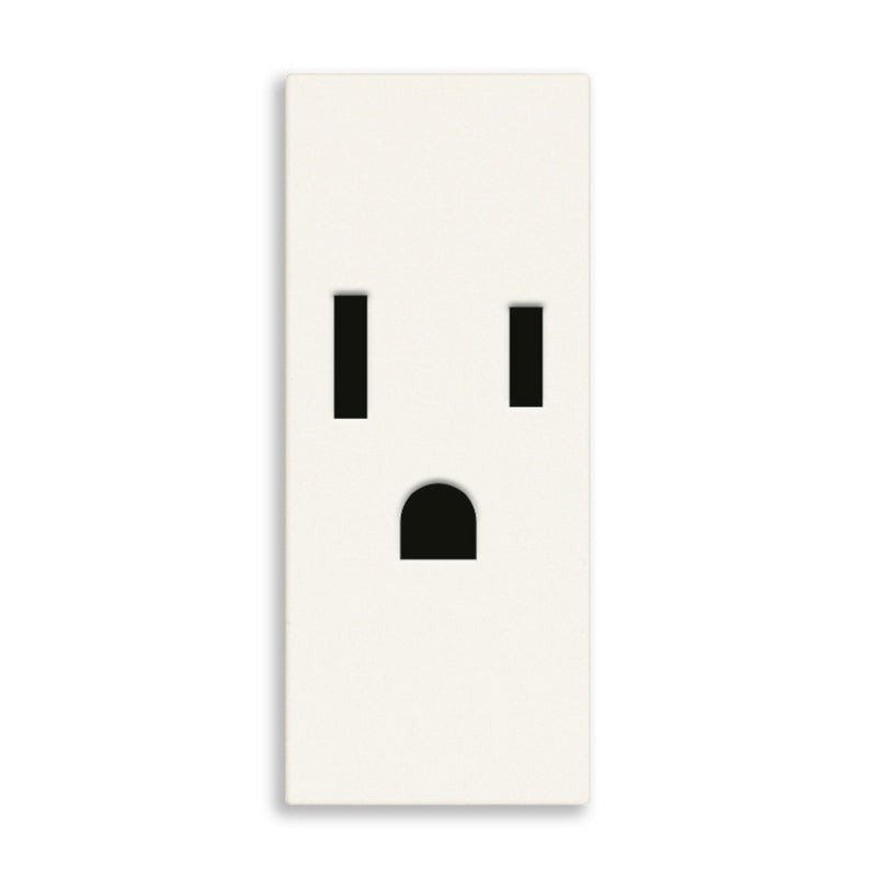 Contacto 1 módulo Toma 2P+T 15A 127V acabado Blanco - Cáñamo - Negro para LINEA de Vimar