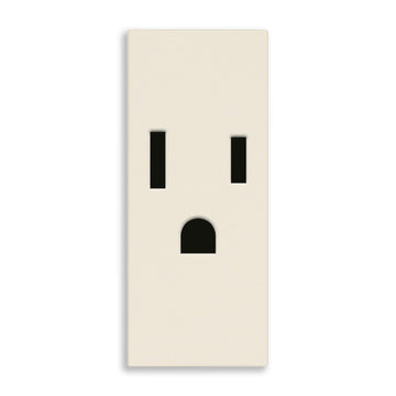 Contacto 1 módulo Toma 2P+T 15A 127V acabado Blanco - Cáñamo - Negro para LINEA de Vimar