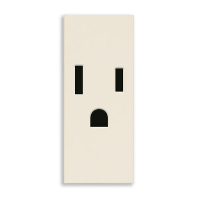 Contacto 1 módulo Toma 2P+T 15A 127V acabado Blanco - Cáñamo - Negro para LINEA de Vimar