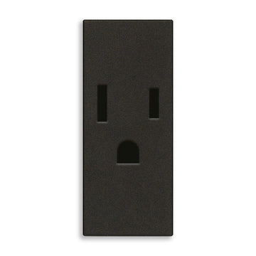 Contacto 1 módulo Toma 2P+T 15A 127V acabado Blanco - Cáñamo - Negro para LINEA de Vimar