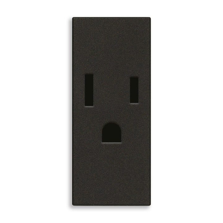 Contacto 1 módulo Toma 2P+T 15A 127V acabado Blanco - Cáñamo - Negro para LINEA de Vimar