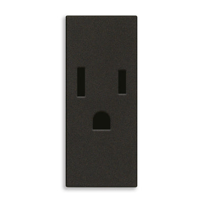 Contacto 1 módulo Toma 2P+T 15A 127V acabado Blanco - Cáñamo - Negro para LINEA de Vimar