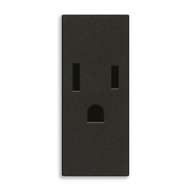 Contacto 1 módulo Toma 2P+T 15A 127V acabado Blanco - Cáñamo - Negro para LINEA de Vimar