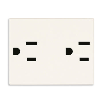 Contacto Dúplex 2P+T 15A 127V acabado Blanco - Cáñamo - Negro para LINEA de Vimar