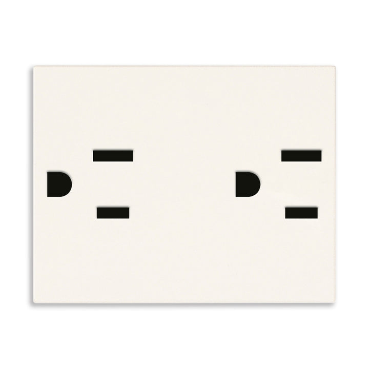 Contacto Dúplex 2P+T 15A 127V acabado Blanco - Cáñamo - Negro para LINEA de Vimar