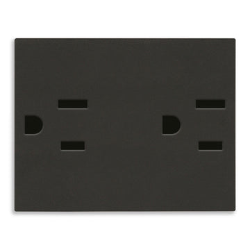 Contacto Dúplex 2P+T 15A 127V acabado Blanco - Cáñamo - Negro para LINEA de Vimar