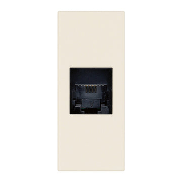 Conector telefónico RJ11 6/4 acabado Blanco - Cáñamo - Negro para LINEA de Vimar