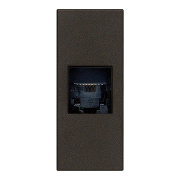 Conector telefónico RJ11 6/4 acabado Blanco - Cáñamo - Negro para LINEA de Vimar