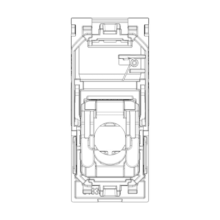 Toma RJ45 Netsafe Cat6 UTP acabado Blanco - Cáñamo - Negro para LINEA de Vimar