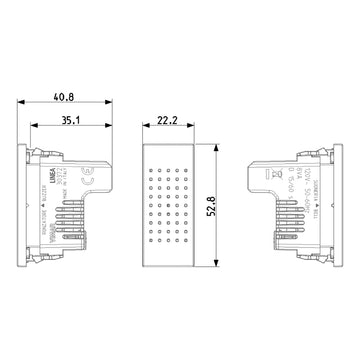 Timbre / Zumbador 120V acabado Blanco - Cáñamo - Negro para LINEA de Vimar