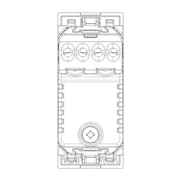 Timbre / Zumbador 120V acabado Blanco - Cáñamo - Negro para LINEA de Vimar