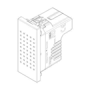 Timbre / Zumbador 120V acabado Blanco - Cáñamo - Negro para LINEA de Vimar