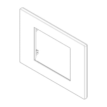 Placa Blanco Total look (Tecno polímero Satinado) serie LINEA de Vimar