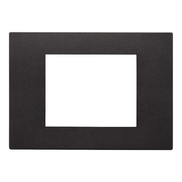 Placa Negro Total look (Tecno polímero Satinado) serie LINEA de Vimar