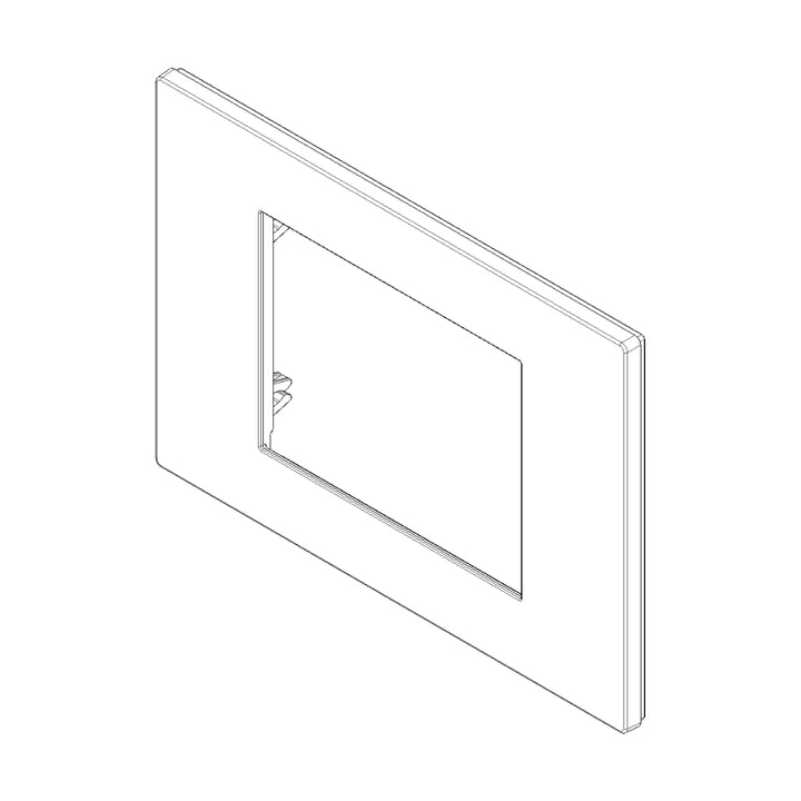 Placa Negro Total look (Tecno polímero Satinado) serie LINEA de Vimar