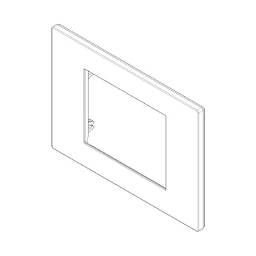 Placa Metal (Tecno polímero Satinado) serie LINEA de Vimar