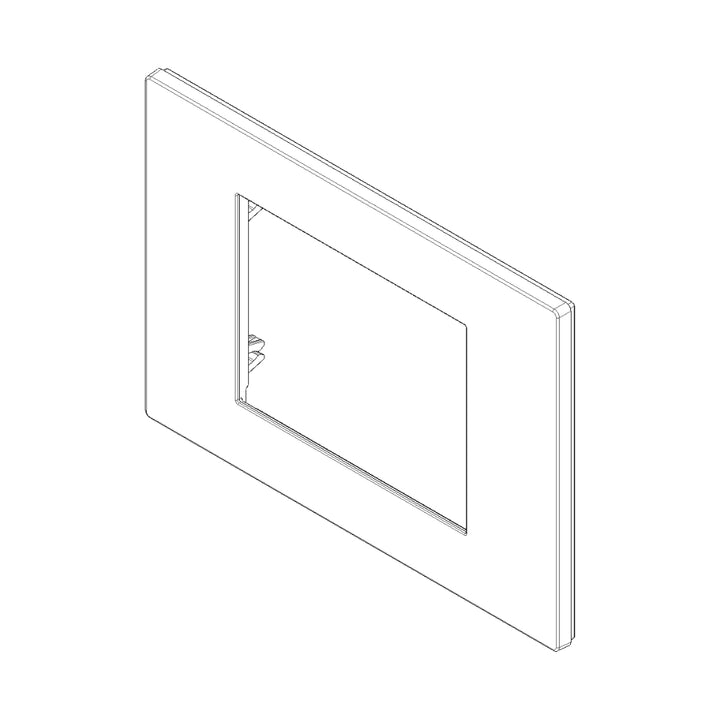 Placa Metal (Tecno polímero Satinado) serie LINEA de Vimar