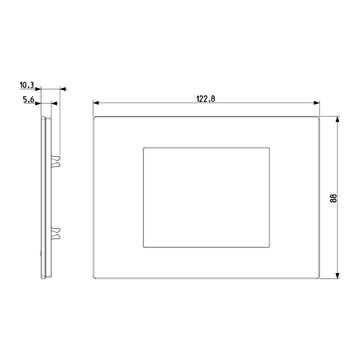 Placa Blanco (Tecno Reflex) serie LINEA de Vimar