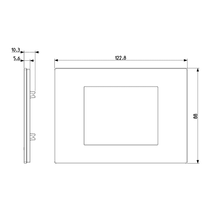 Placa Blanco (Tecno Reflex) serie LINEA de Vimar