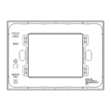 Placa Negro (Tecno Reflex) serie LINEA de Vimar