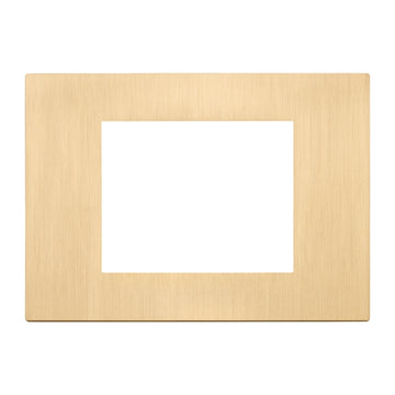 Placa Oro Cepillado Metal serie LINEA de Vimar