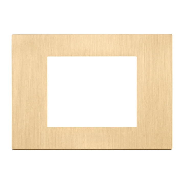 Placa Oro Cepillado Metal serie LINEA de Vimar