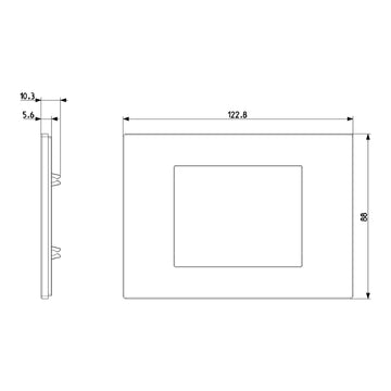 Placa Oro Cepillado Metal serie LINEA de Vimar