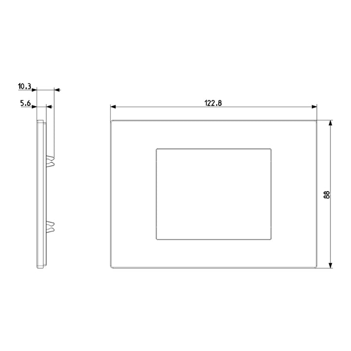 Placa Oro Cepillado Metal serie LINEA de Vimar