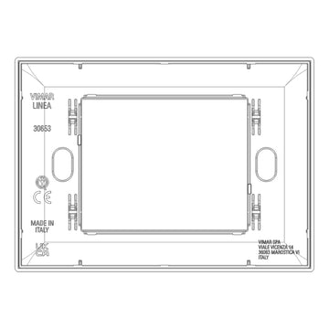 Placa Oro Cepillado Metal serie LINEA de Vimar