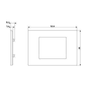 Placa Bronce Metal serie LINEA de Vimar