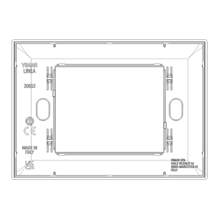 Placa Bronce Metal serie LINEA de Vimar