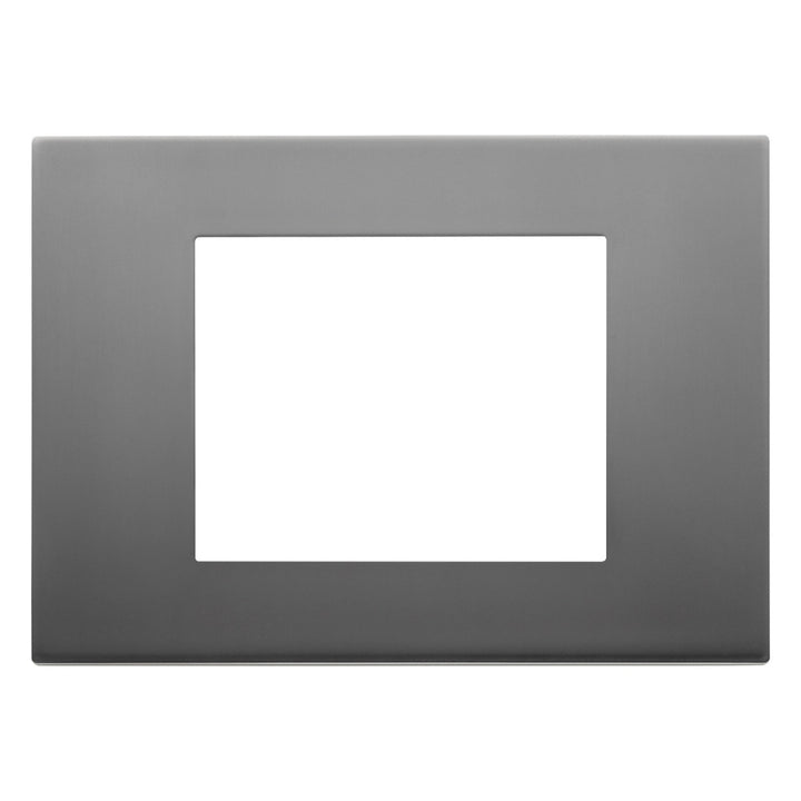 Placa Acero Inoxidable satinado serie LINEA de Vimar