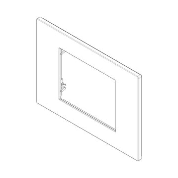 Placa Acero Inoxidable satinado serie LINEA de Vimar