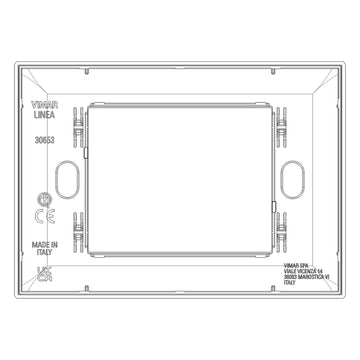 Placa Acero Inoxidable satinado serie LINEA de Vimar