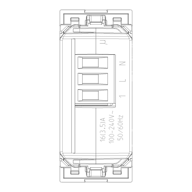 Actuador relé NO smart IoT 16A, acabado Blanco - Cáñamo - Negro para LINEA de Vimar
