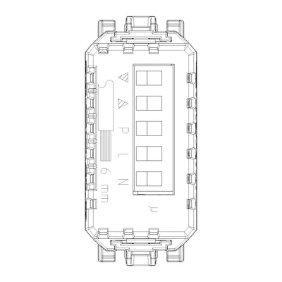Mecanismo smart IoT control de persianas (requiere agregar teclas) para LINEA de Vimar