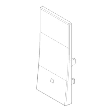 Tecla Alineada 1 módulo para apagador smart IoT para LINEA opción acabado Blanco - Cáñamo - Negro de Vimar