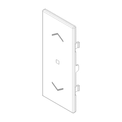 Tecla Axial 1 módulo para persianas smart IoT para LINEA opción acabado Blanco - Cáñamo - Negro de Vimar