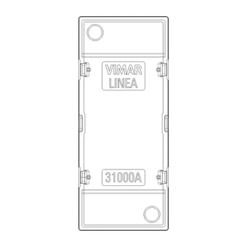Tecla Axial 1 módulo para apagador smart IoT para LINEA opción acabado Blanco - Cáñamo - Negro de Vimar