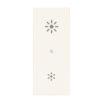 Tecla Axial 1 módulo para dimmer smart IoT para LINEA opción acabado Blanco - Cáñamo - Negro de Vimar