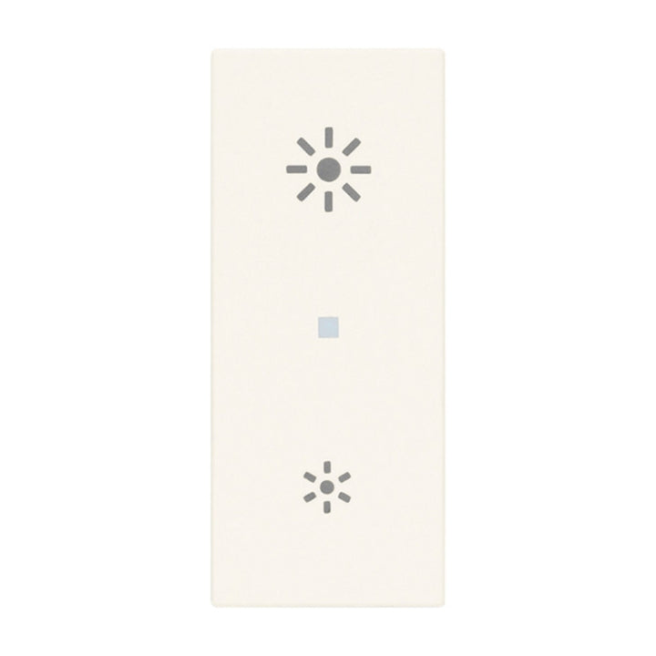 Tecla Axial 1 módulo para dimmer smart IoT para LINEA opción acabado Blanco - Cáñamo - Negro de Vimar