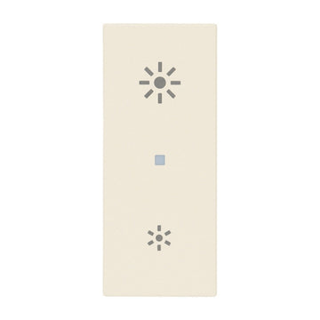 Tecla Axial 1 módulo para dimmer smart IoT para LINEA opción acabado Blanco - Cáñamo - Negro de Vimar