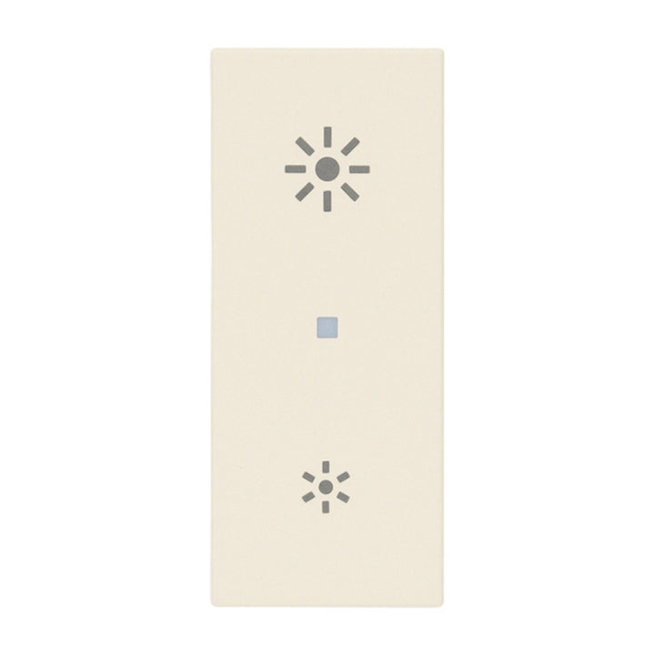Tecla Axial 1 módulo para dimmer smart IoT para LINEA opción acabado Blanco - Cáñamo - Negro de Vimar
