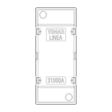 Tecla Axial 1 módulo para dimmer smart IoT para LINEA opción acabado Blanco - Cáñamo - Negro de Vimar