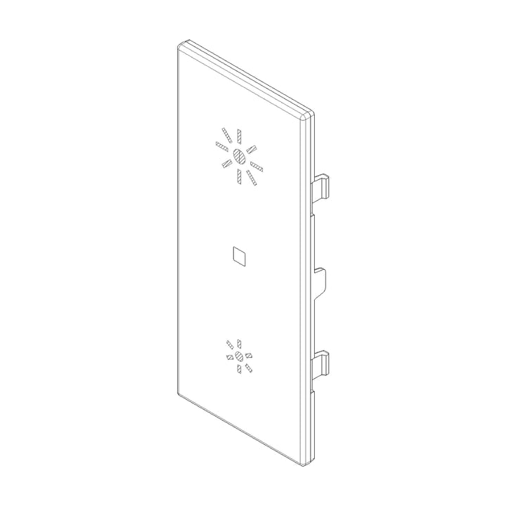 Tecla Axial 1 módulo para dimmer smart IoT para LINEA opción acabado Blanco - Cáñamo - Negro de Vimar