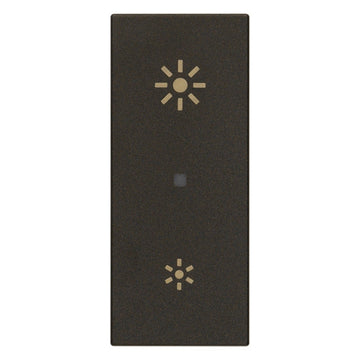 Tecla Axial 1 módulo para dimmer smart IoT para LINEA opción acabado Blanco - Cáñamo - Negro de Vimar
