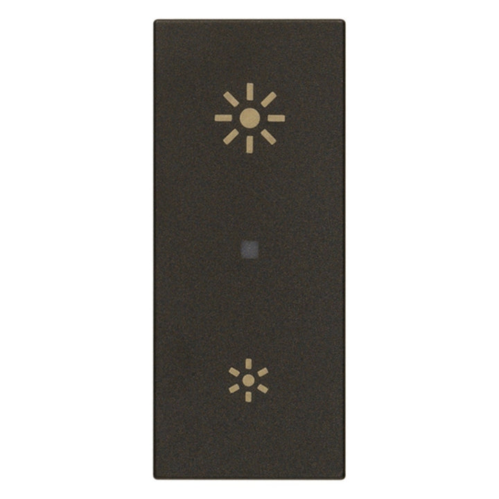 Tecla Axial 1 módulo para dimmer smart IoT para LINEA opción acabado Blanco - Cáñamo - Negro de Vimar